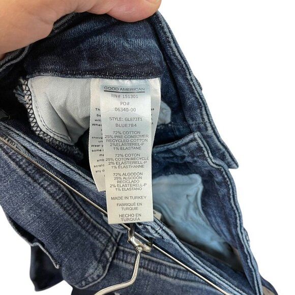 Good American GOOD LEGS SKINNY JEANS GL873T1 Size 4/27 Inseam 29" Distressed - Picture 6 of 9
